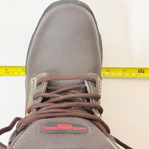Skecher's Men's Steel Toe EH Work Boots Brown Leather Size 8 Safety - Picture 15 of 16